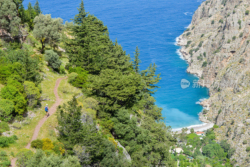 蝴蝶谷。蝴蝶谷来自Oludeniz, Fethiye，土耳其。